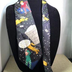 Rare! Vtg Richard L. Torrey silk golf party tie